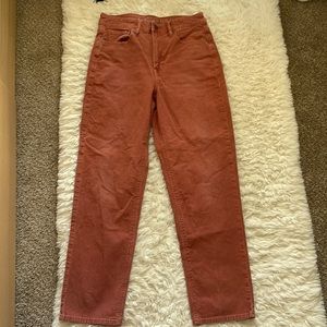 American eagle coral mom straight jean 6